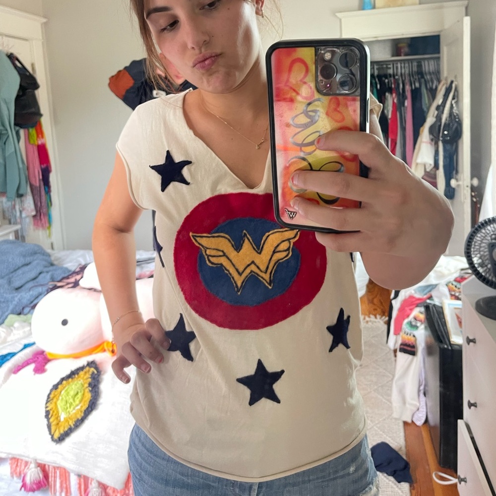 Leti Kat Captain America Graphic Tee